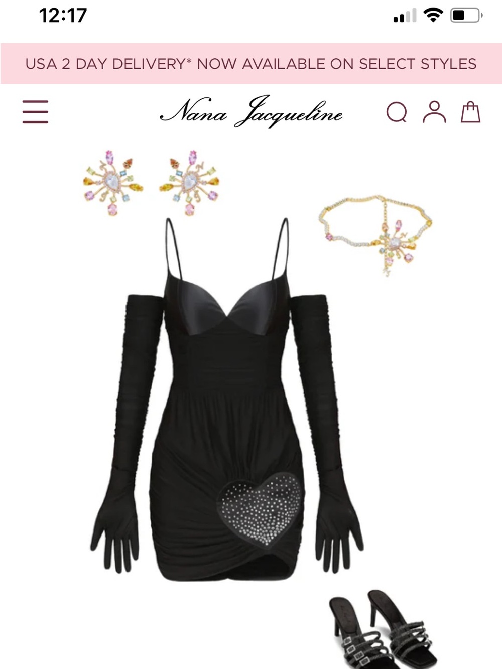 Never Worn Nana Jacqueline Dress with Gloves